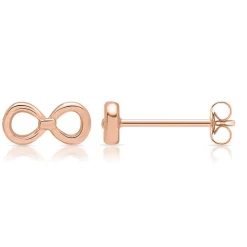 Silber Ohrstecker rosévergoldet Infinity LSE0005