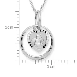Silber Taufkette 925 Engel Zirkonia KTR0042SLK