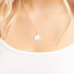 Silberkette mit Anhänger Gravur möglich SP0328SLK