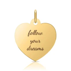 Silberkette mit Anhänger vergoldet gravierbar SP0333SLK