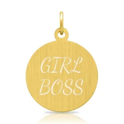 Silberkette mit Anhänger vergoldet gravierbar SP0339SLK