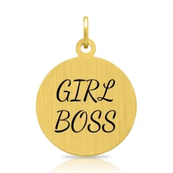 Silberkette mit Anhänger vergoldet gravierbar SP0339SLK