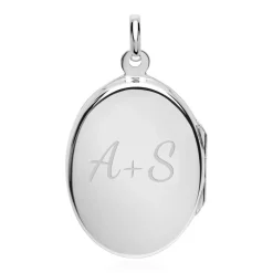 Silberkette mit Medaillon Amethyst SP0511SLK