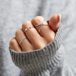 Silberner X-Ring 925er Silber LSR0009