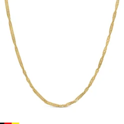 Singapurkette aus 14 Karat Gold, 2,4 mm breit BIN1114-14KGSL