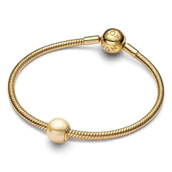 Slide-Charm mit künstlicher Perle, Moments, IP Gold 763781C01