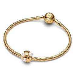 Slide-Charm Moments, vergoldet, Kunstperlen 763915C01
