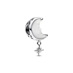 Slide-Charm Mond und Polarstern, Moments, 925er Silber 793594C01