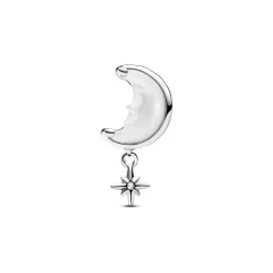 Slide-Charm Mond und Polarstern, Moments, 925er Silber 793594C01