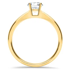 Solitärring aus 750er Gold mit lab-grown Diamant VR0382-LSL