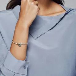 Sparkling Owl Charm aus Sterlingsilber mit Zirkonia 798397NBCB