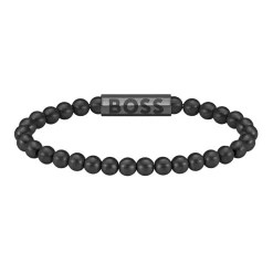 Sphere Metal Kugelarmband für Herren, Edelstahl schwarz 1580659M