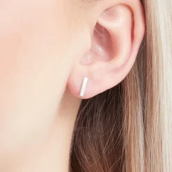 Stäbchen Ohrstecker aus Sterlingsilber LSE0024