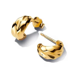 Steckcreolen für Damen Wellendesign, vergoldet, Essence 263873C00