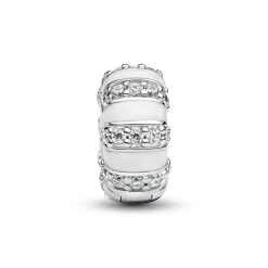 Sterlingsilber Clip-Charm, Zirkonia, Emaille, Moments 793785C01