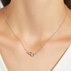Sterlingsilber Kette Herzen SN0420