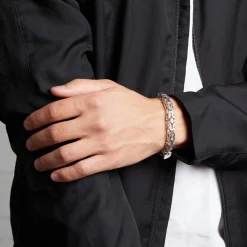 Sterlingsilber Königsarmband aus 925er Silber, 7,5 mm KA0075-RH