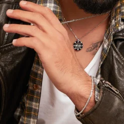 Sterlingsilber Königsarmband für Herren, 2,5 mm KA0025-RH