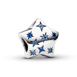 Stern Charm Moments aus 925er Silber, Schmuckkristalle 792974C01