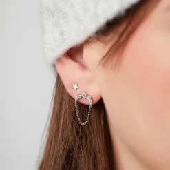 Stern Ohrstecker aus Sterlingsilber LSE0018