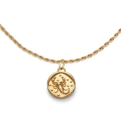 Sternzeichen Gravurkette Scorpion aus Edelstahl, gold PH-JE-1296