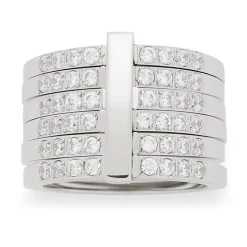 Stylischer Ring Lustrino Zirkonia 016061