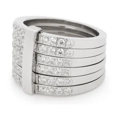 Stylischer Ring Lustrino Zirkonia 016061