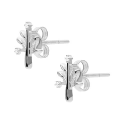 Tannenbaum Ohrstecker aus 925er Silber mit Zirkonia JFS00548040