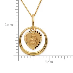Taufkette 333 Gold Zirkonia Engel KTR0028SLK
