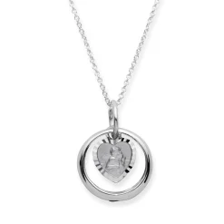 Taufkette: 925 Silber Saphir Engel KTR0041SLK