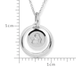 Taufkette 925 Silber Zirkonia KTR0039SLK