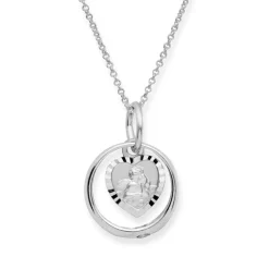 Taufkette 925 Silber Zirkonia Engel KTR0054SLK