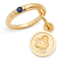 Taufkette 333er Gold mit Saphir Engel KTR0020SLK