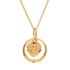 Taufkette 333er Gold Rubin Engel KTR0026SLK