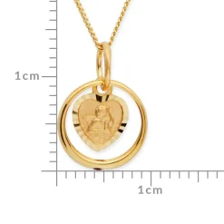 Taufkette 333er Gold Rubin Engel KTR0026SLK