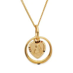 Taufkette 333er Gold Saphir Engel KTR0027SLK
