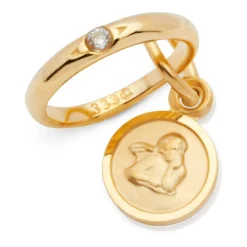 Taufkette 333er Gold Zirkonia Engel KTR0021SLK