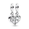 Teilbare Charm Anhänger Mutter Tochter aus 925er Silber 792643C01