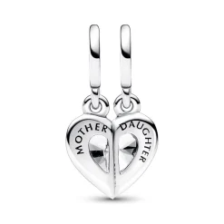 Teilbare Charm Anhänger Mutter Tochter aus 925er Silber 792643C01
