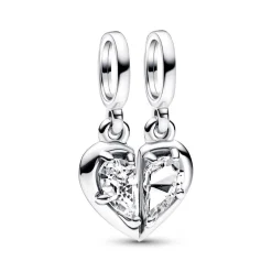 Teilbare Charm Anhänger Mutter Tochter aus 925er Silber 792643C01