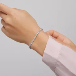 Tennisarmband aus Weißgold oder Platin mit 59 Diamanten BDB0034-WSL