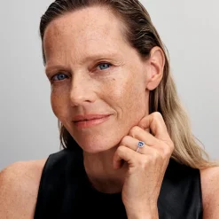 Timeless Damen Halo-Ring aus 925er Silber mit Zirkonia 193555C01