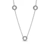 Timeless Damenkette Kreise aus Sterlingsilber, Zirkonia 393162C01-50