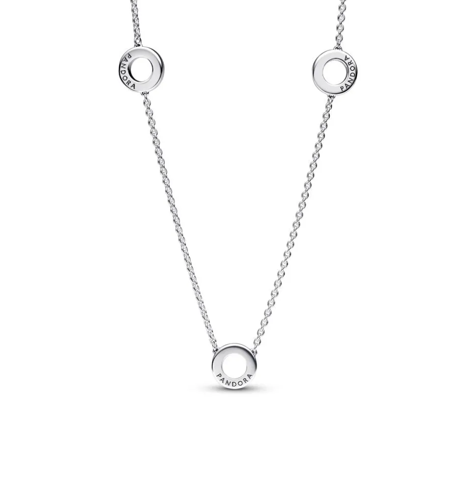 Timeless Damenkette Kreise aus Sterlingsilber, Zirkonia 393162C01-50