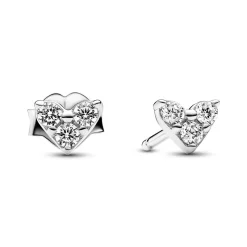 Timeless Herz Ohrschmuck für Damen aus Sterlingsilber 293003C01