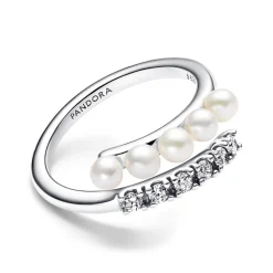 Timeless Ring aus 925er Silber mit Perlen, Kristallen 193145C01