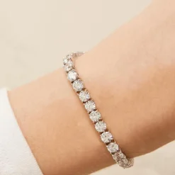 Top Armband Silber 925 mit Zirkonia einreihig SB0036