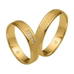 Trauringe aus Gold mit 5 Diamanten RAU0256-KYs