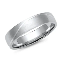 Trauringe aus Weißgold oder Platin mit 5 Brillanten ER0033s