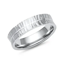 Trauringe aus Weißgold oder Platin ER0023s